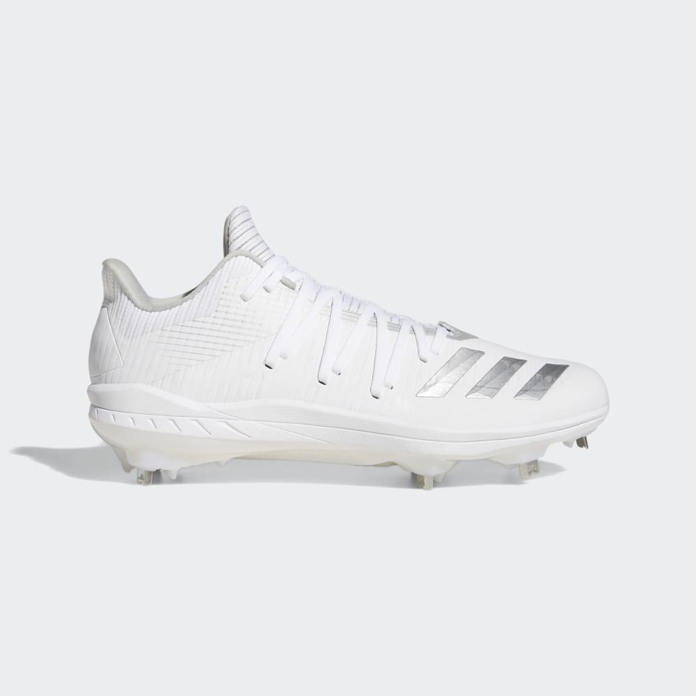 Adidas Men's Adizero Afterburner 6 Baseball Cleats White/Silver Metal/Grey Ireland G27658